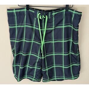 OP Black Green Board Swim Trunks Size XL